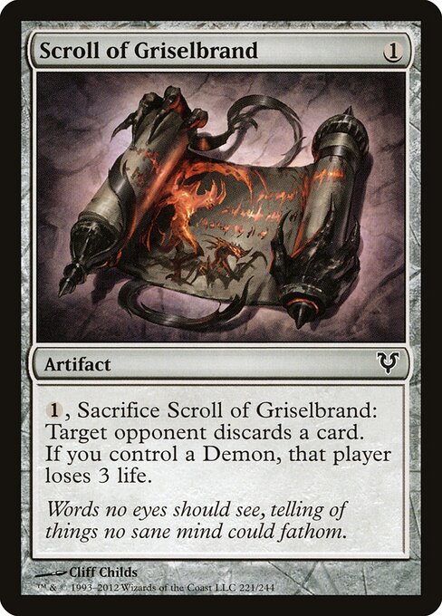 Scroll of Griselbrand - Avacyn Restored - 221