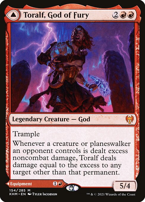 Toralf, God of Fury // Toralf's Hammer - Kaldheim - 154