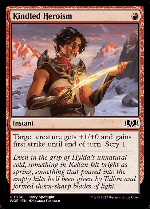 Kindled Heroism - Wilds of Eldraine - 138