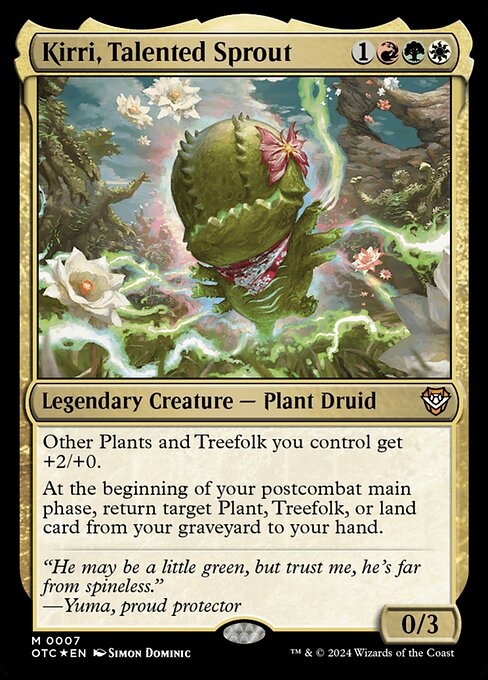 Kirri, Talented Sprout - Outlaws of Thunder Junction Commander - 7