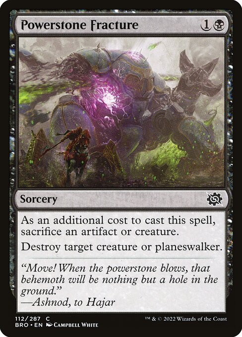 Powerstone Fracture - The Brothers' War - 112