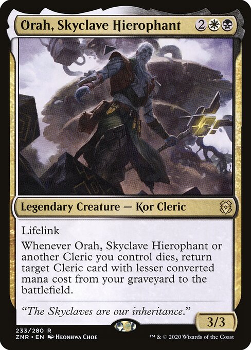Orah, Skyclave Hierophant - Zendikar Rising - 233