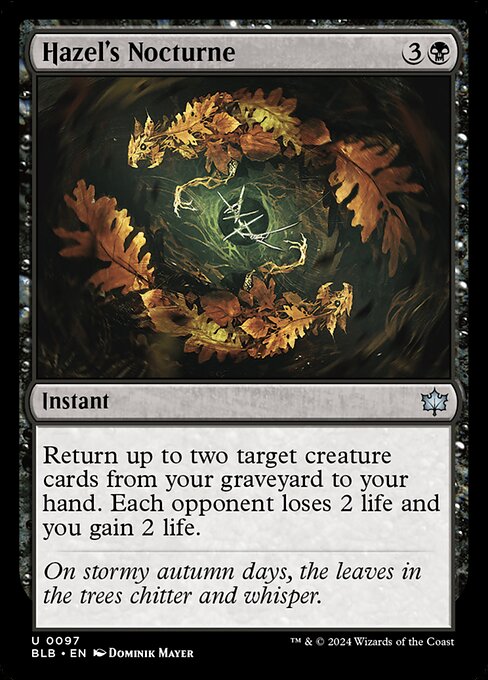 Hazel's Nocturne - Bloomburrow - 97