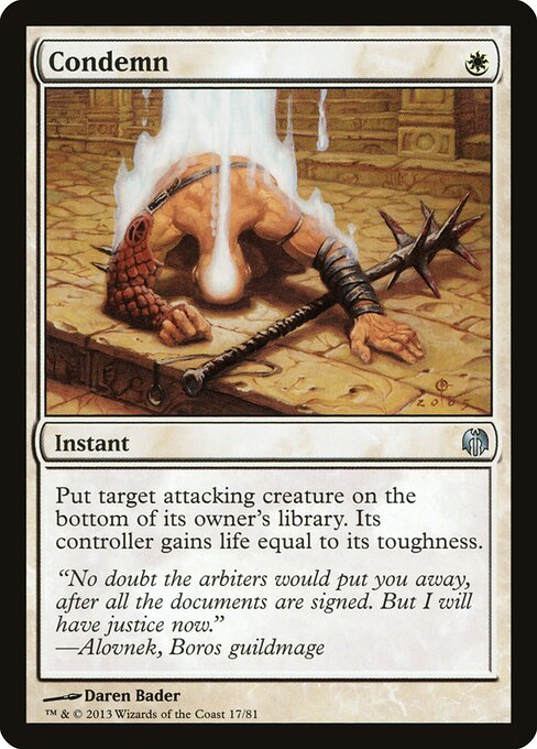 Condemn - Duel Decks: Heroes vs. Monsters - 17