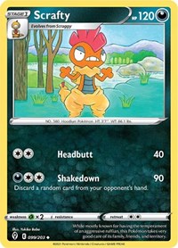 Scrafty - SWSH07: Evolving Skies - 099/203