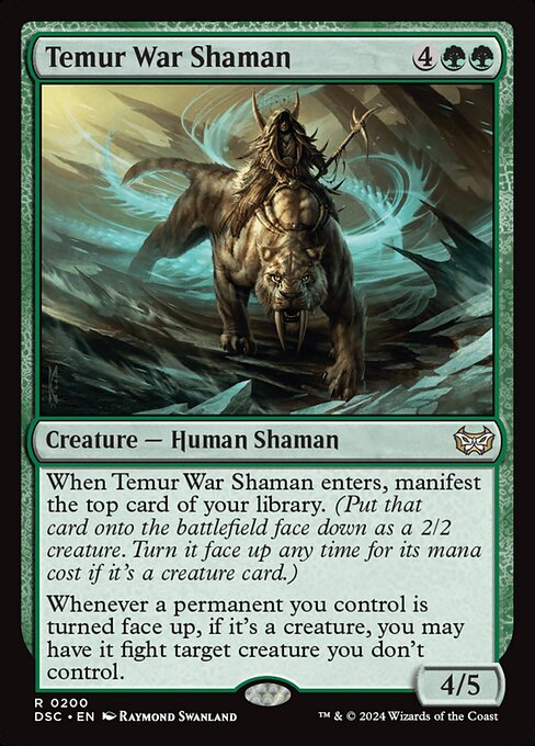 Temur War Shaman - Duskmourn: House of Horror Commander - 200