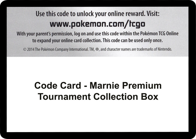 Image for Code Card - Marnie Premium Tournament Collection Box (MCAP) - Pokemon