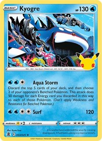 Kyogre - Celebrations - 003/025