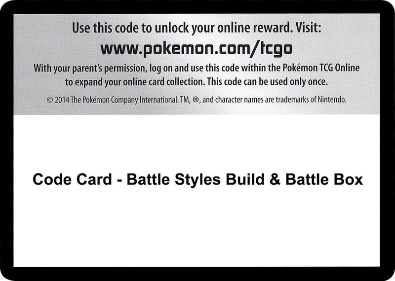 Image for Code Card - Battle Styles Build & Battle Box (SWSH05) - Pokemon