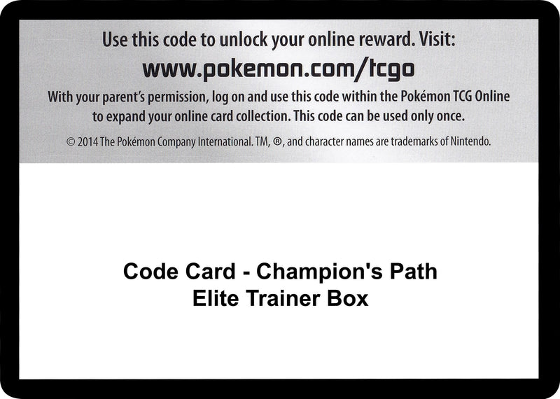 Image for Code Card - Champion's Path Elite Trainer Box (CHP) - Pokemon