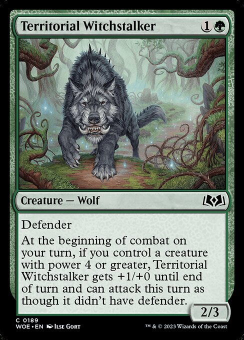 Territorial Witchstalker - Wilds of Eldraine - 189