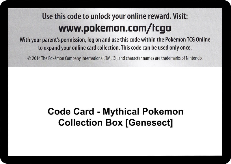 Image for Code Card - Mythical Pokemon Collection Box [Genesect] (GEN) - Pokemon