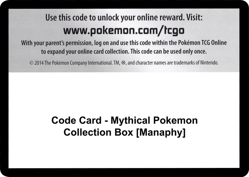 Image for Code Card - Mythical Pokemon Collection Box [Manaphy] (GEN) - Pokemon