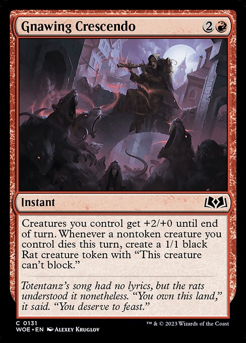 Gnawing Crescendo - Wilds of Eldraine - 131