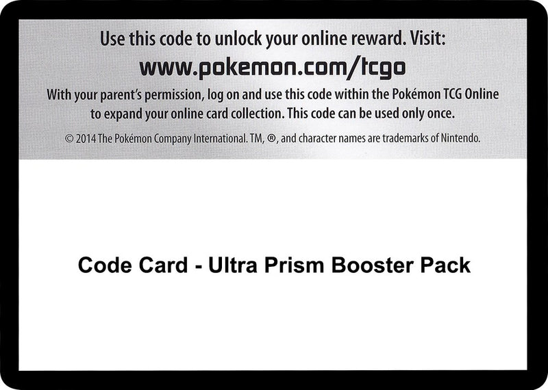 Image for Code Card - Ultra Prism Booster Pack (SM05) - Pokemon