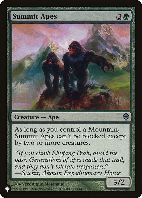 Summit Apes - The List - WWK-114