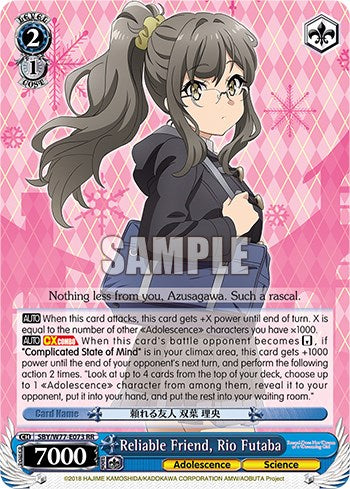 Reliable Friend, Rio Futaba [Rascal Does Not Dream of a Dreaming Girl]