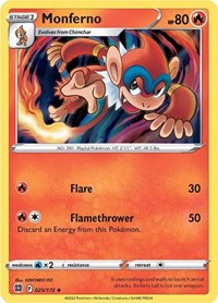 Monferno - SWSH09: Brilliant Stars - 025/172