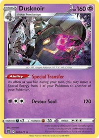 Dusknoir - SWSH09: Brilliant Stars - 062/172