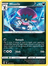 Weavile - SWSH09: Brilliant Stars - 087/172