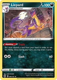 Liepard - SWSH09: Brilliant Stars - 091/172