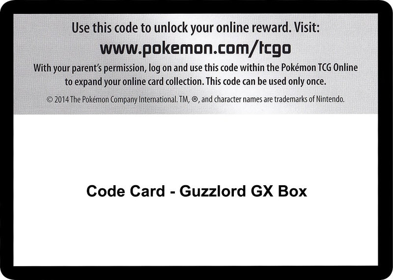 Image for Code Card - Guzzlord GX Box (SM04) - Pokemon