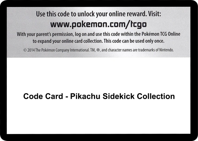 Image for Code Card - Pikachu Sidekick Collection (SM04) - Pokemon