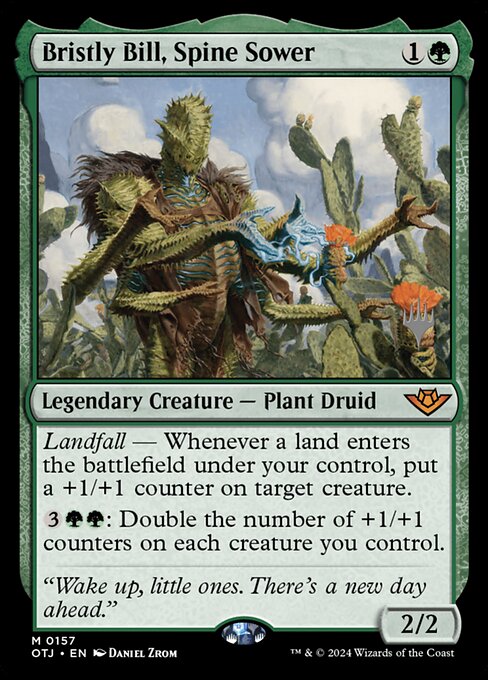 Bristly Bill, Spine Sower - Outlaws of Thunder Junction Promos - 157p