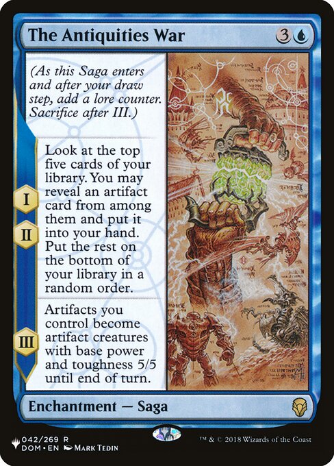 The Antiquities War - The List - DOM-42
