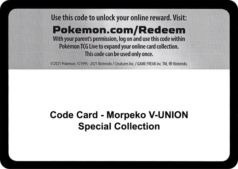Image for Code Card - Morpeko V-UNION Special Collection (MCAP) - Pokemon