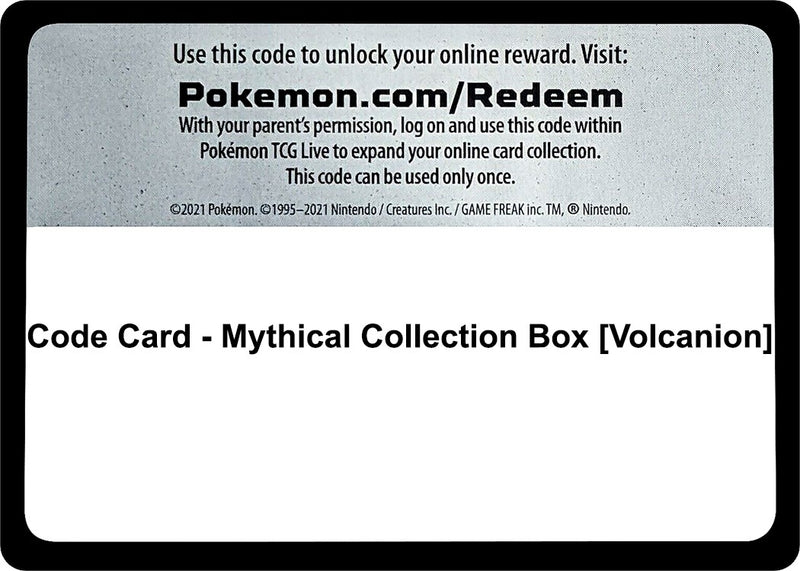 Image for Code Card - Mythical Collection Box [Volcanion] (GEN) - Pokemon