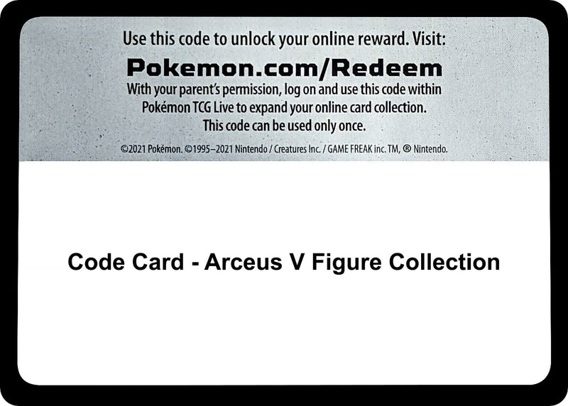 Image for Code Card - Arceus V Figure Collection (SWSH09) - Pokemon