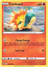 Cyndaquil - SWSH10: Astral Radiance - 023/189