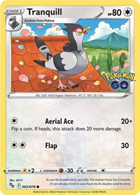 Tranquill - Pokemon GO - 062/078