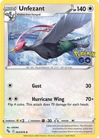 Unfezant - Pokemon GO - 063/078