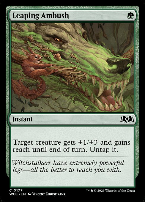 Leaping Ambush - Wilds of Eldraine - 177