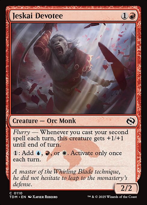 Jeskai Devotee - Tarkir: Dragonstorm - 110