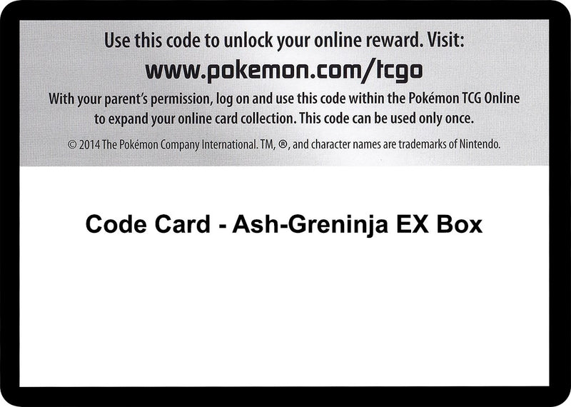 Image for Code Card - Ash-Greninja EX Box (FCO) - Pokemon
