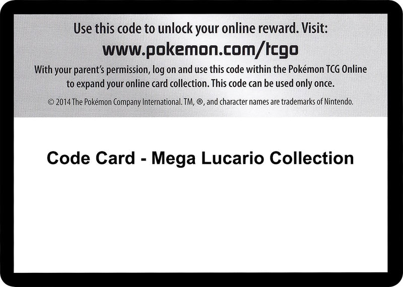Image for Code Card - Mega Lucario Collection (FFI) - Pokemon