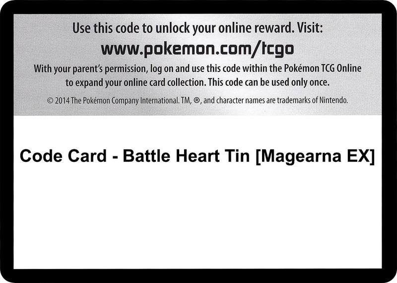 Image for Code Card - Battle Heart Tin [Magearna EX] (STS) - Pokemon