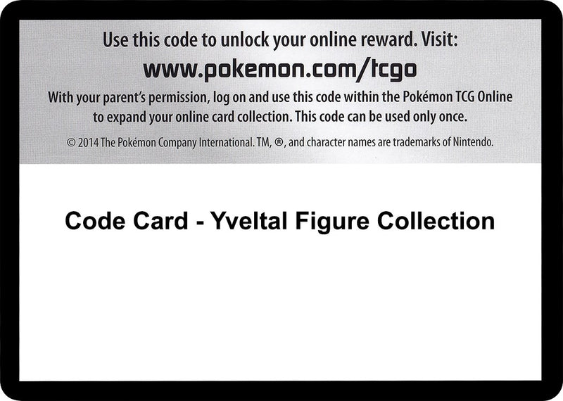 Image for Code Card - Yveltal Figure Collection (XY) - Pokemon