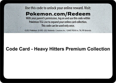 Code Card - Heavy Hitters Premium Collection (SWSH10)