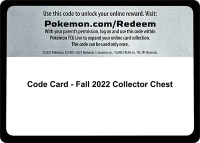 Code Card - Fall 2022 Collector Chest (SWSH12)