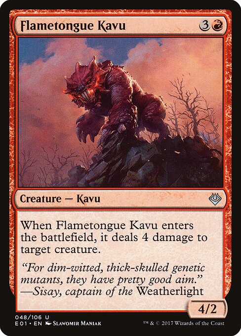 Flametongue Kavu - Archenemy: Nicol Bolas - 48