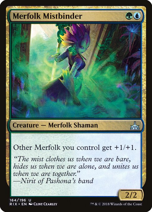 Merfolk Mistbinder - Rivals of Ixalan - 164