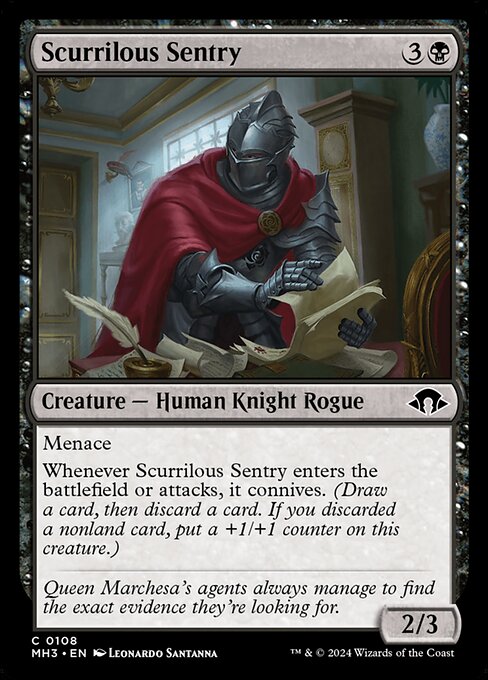 Scurrilous Sentry - Modern Horizons 3 - 108