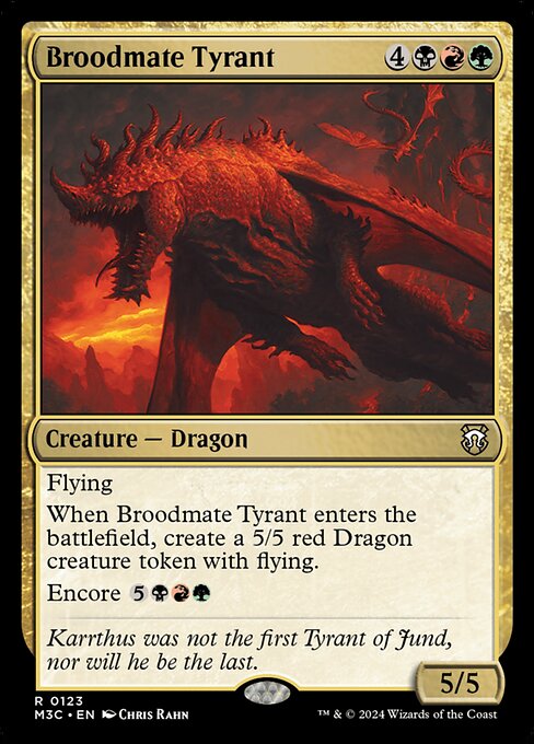 Broodmate Tyrant - Modern Horizons 3 Commander - 123
