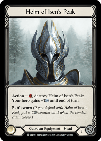 Helm of Isen's Peak [OLD004] (Tales of Aria Oldhim Blitz Deck)  1st Edition Normal