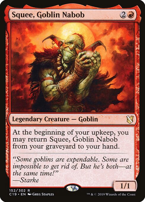 Squee, Goblin Nabob - Commander 2019 - 152