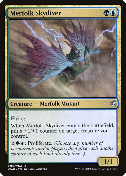 Merfolk Skydiver - War of the Spark - 205